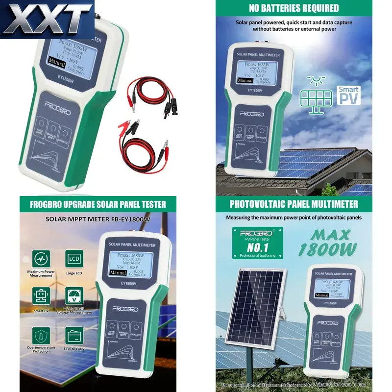 Power Supply Tester - XXT EY1800W LCD Show Solar Panel