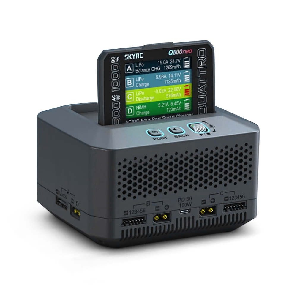 SKYRC Q500neo Charger 4×25A Po - Power Supply 500W 评论和价格