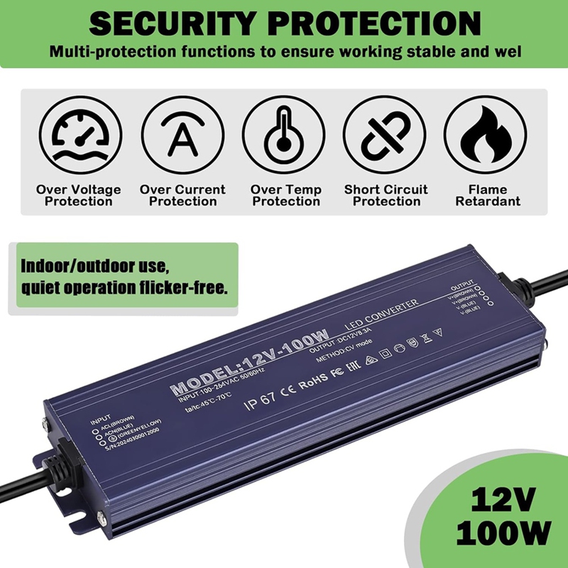 ●12V LED Driver IP67 Waterproo - Ac Power Supply 评论和价格