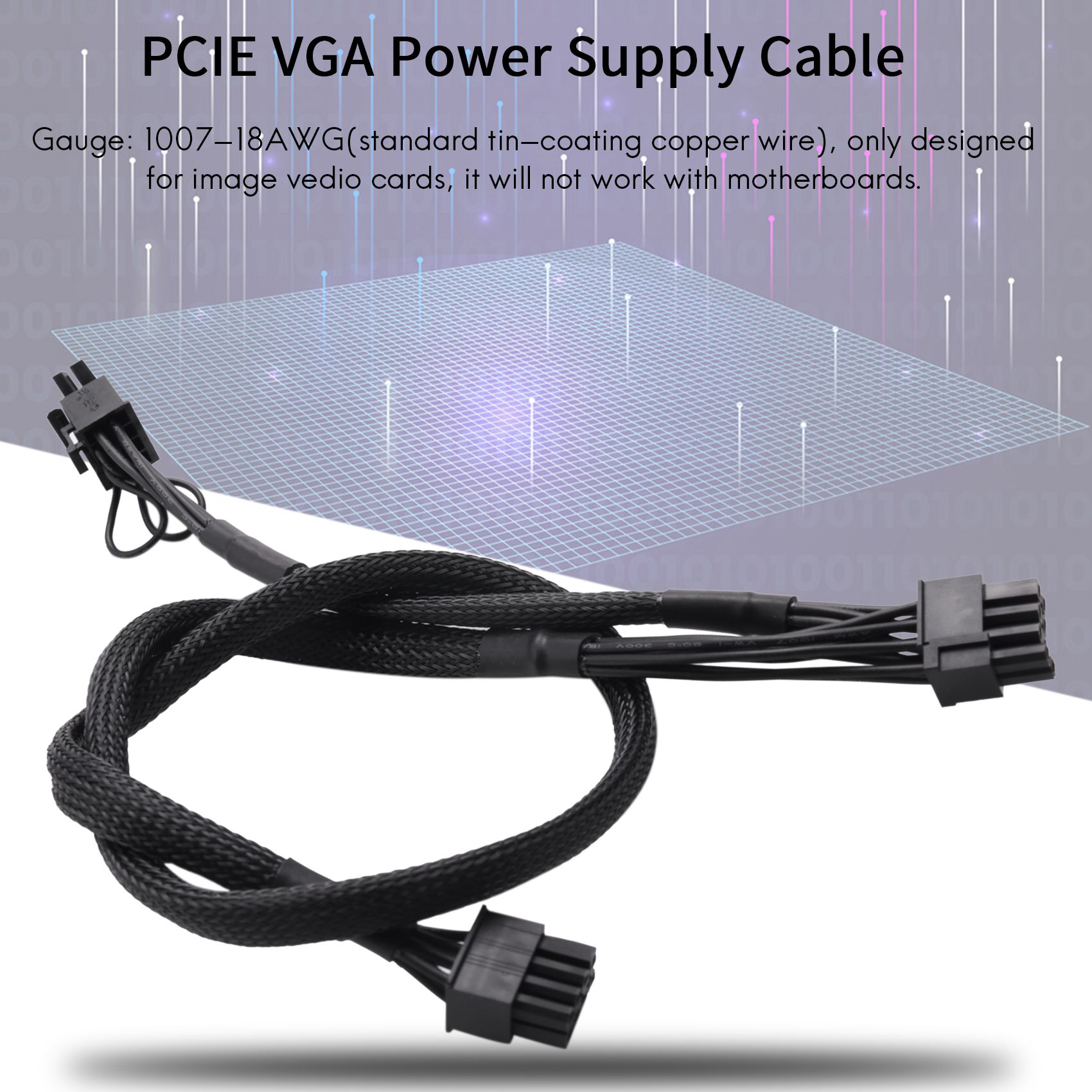 Advanced! PSU 8Pin to Dual 8Pi - Modular Power Supply 评论和价格