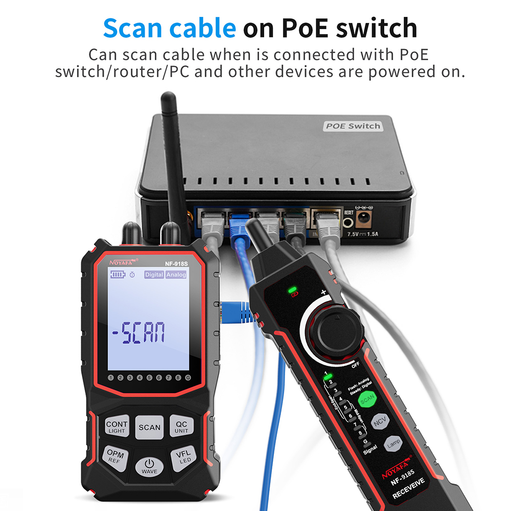 Noyafa Network Cable Tester LC - Power Supply Tester 评论和价格