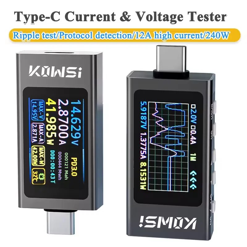 KWS-X1 Type-C Current and Volt - Power Supply Tester 评论和价格