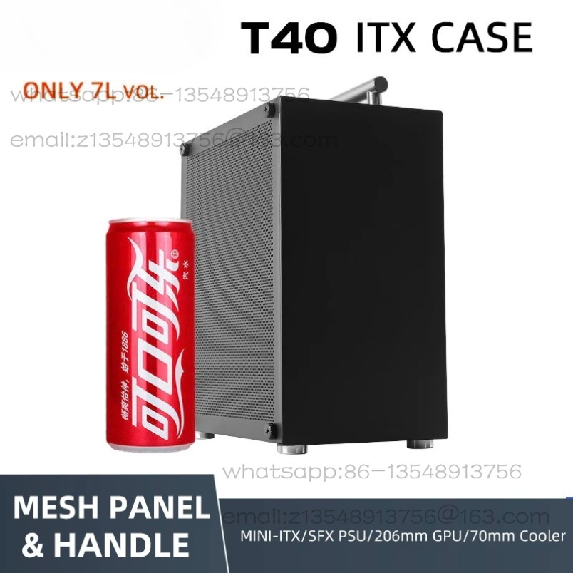 T40 Mini ITX Black Case 7L Gam - Psu Computer 评论和价格