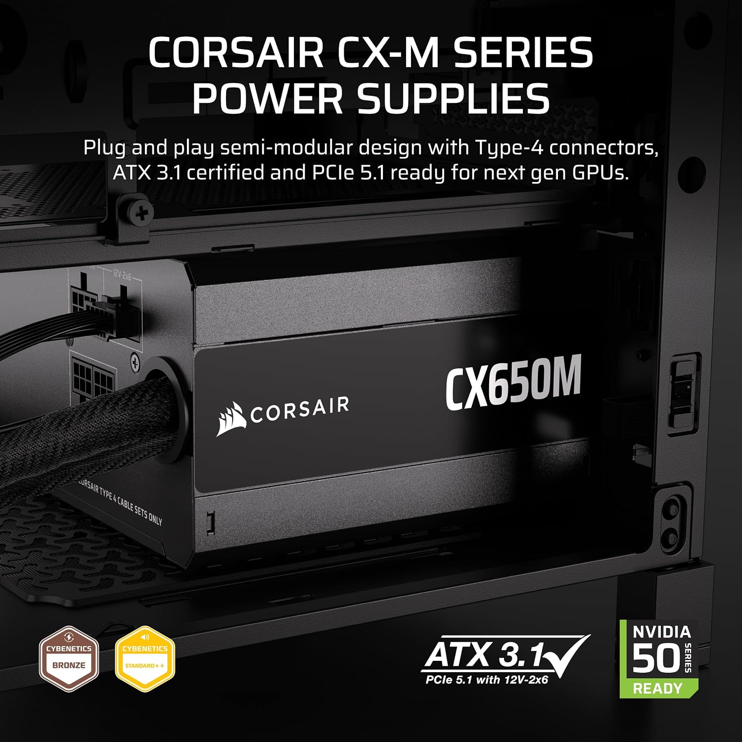 CX650M (2025) Semi Modular ATX - Power Supply 650W 评论和价格